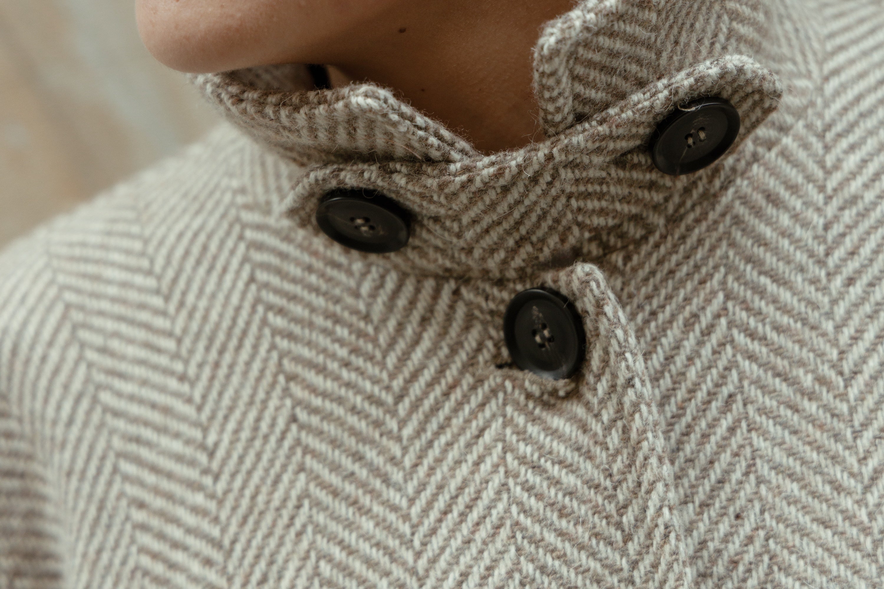 Abrigo Pilar espiga beige 4