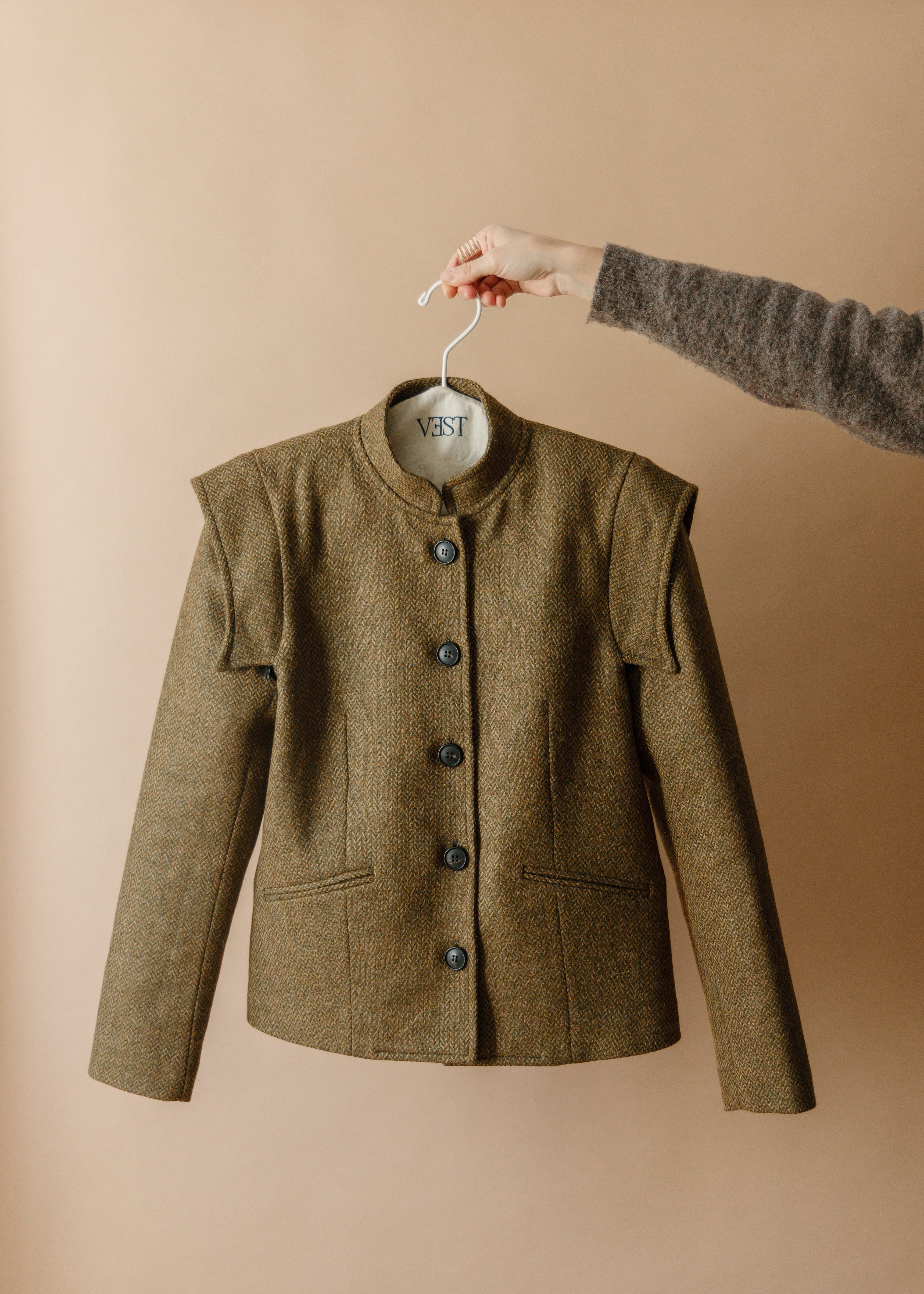Chaqueta Charlotte espiga verde 1