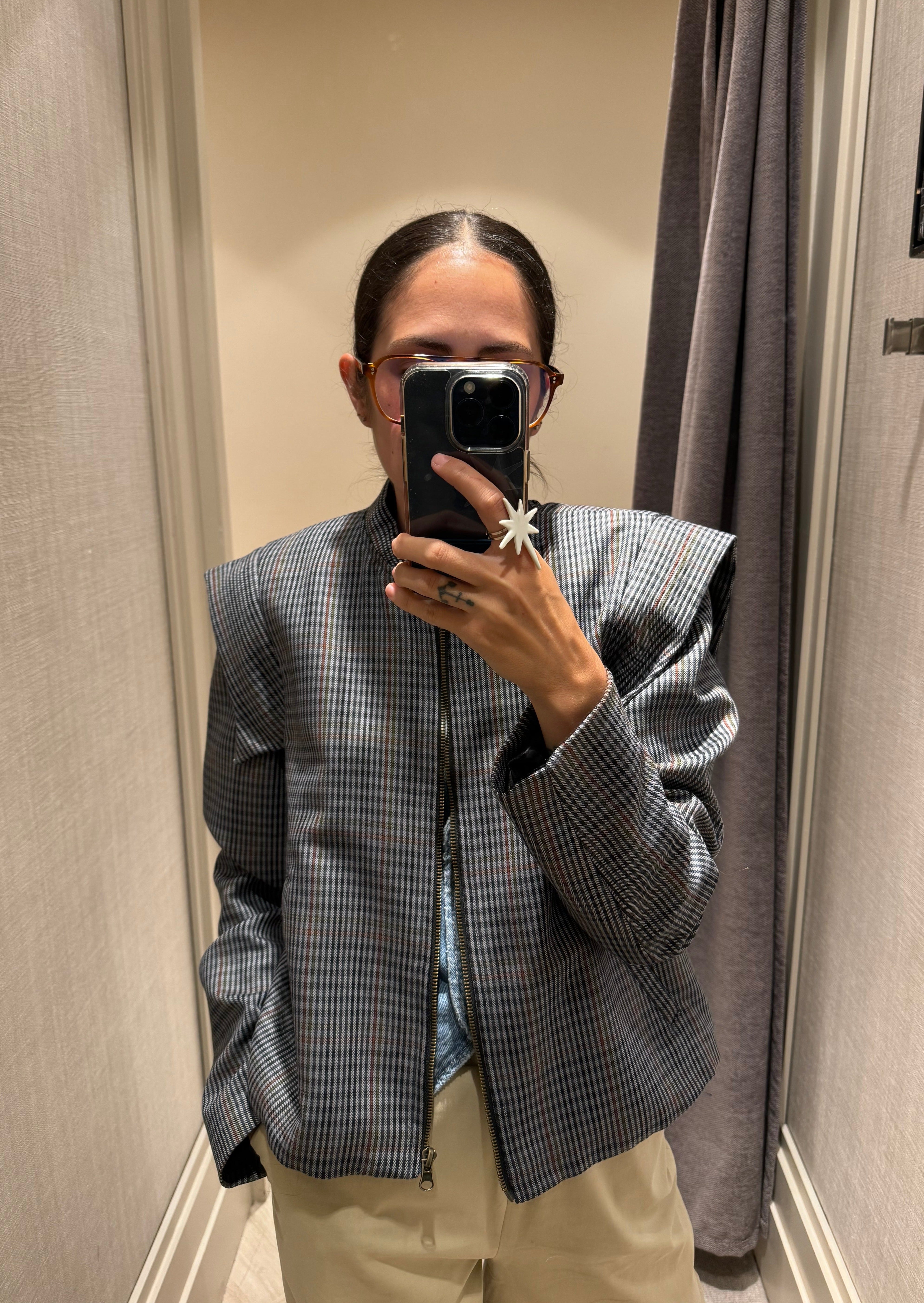 Chaqueta Danny cuadro oscuro 2