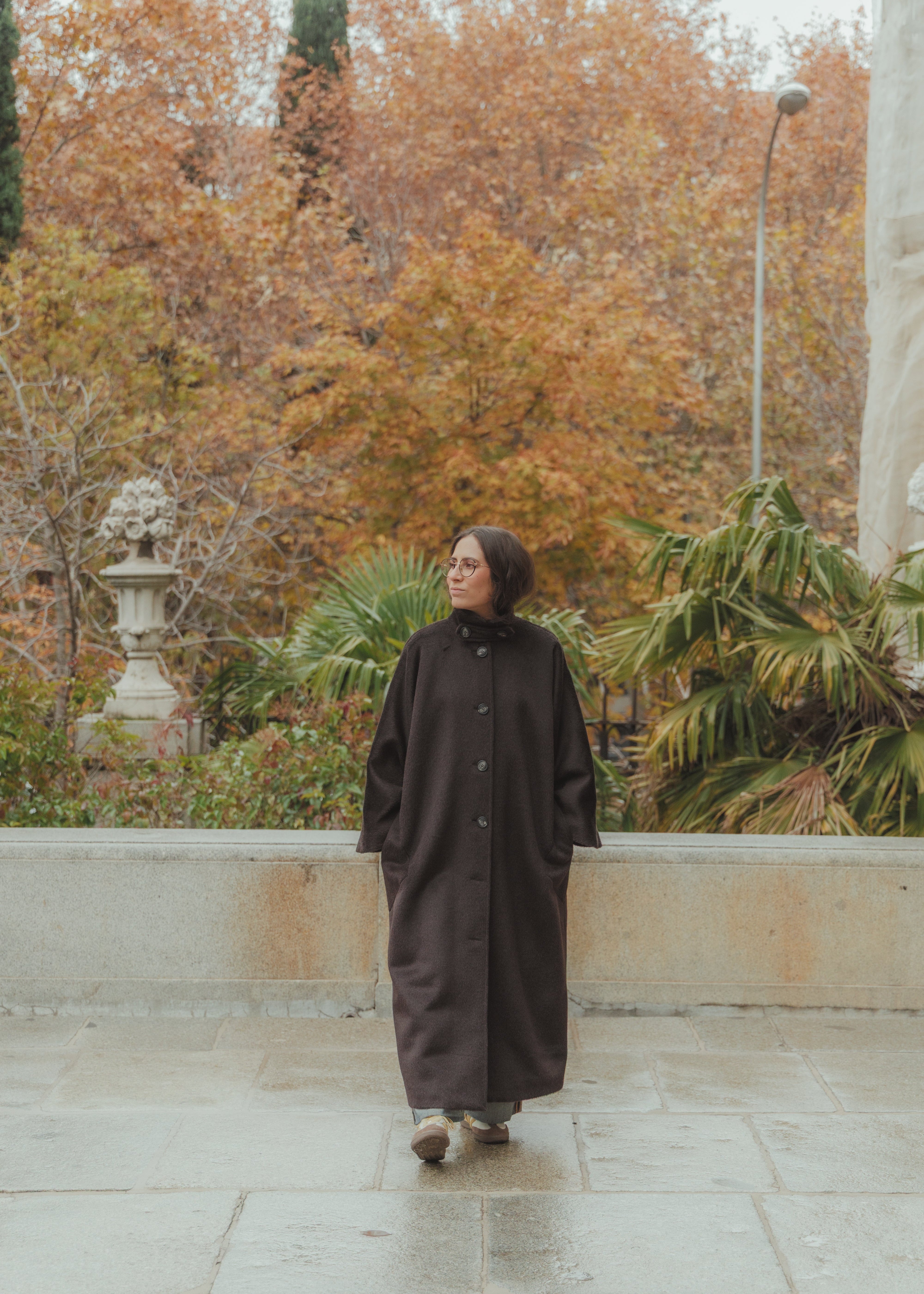 ABRIGO PILAR MOHAIR CHOCOLATE