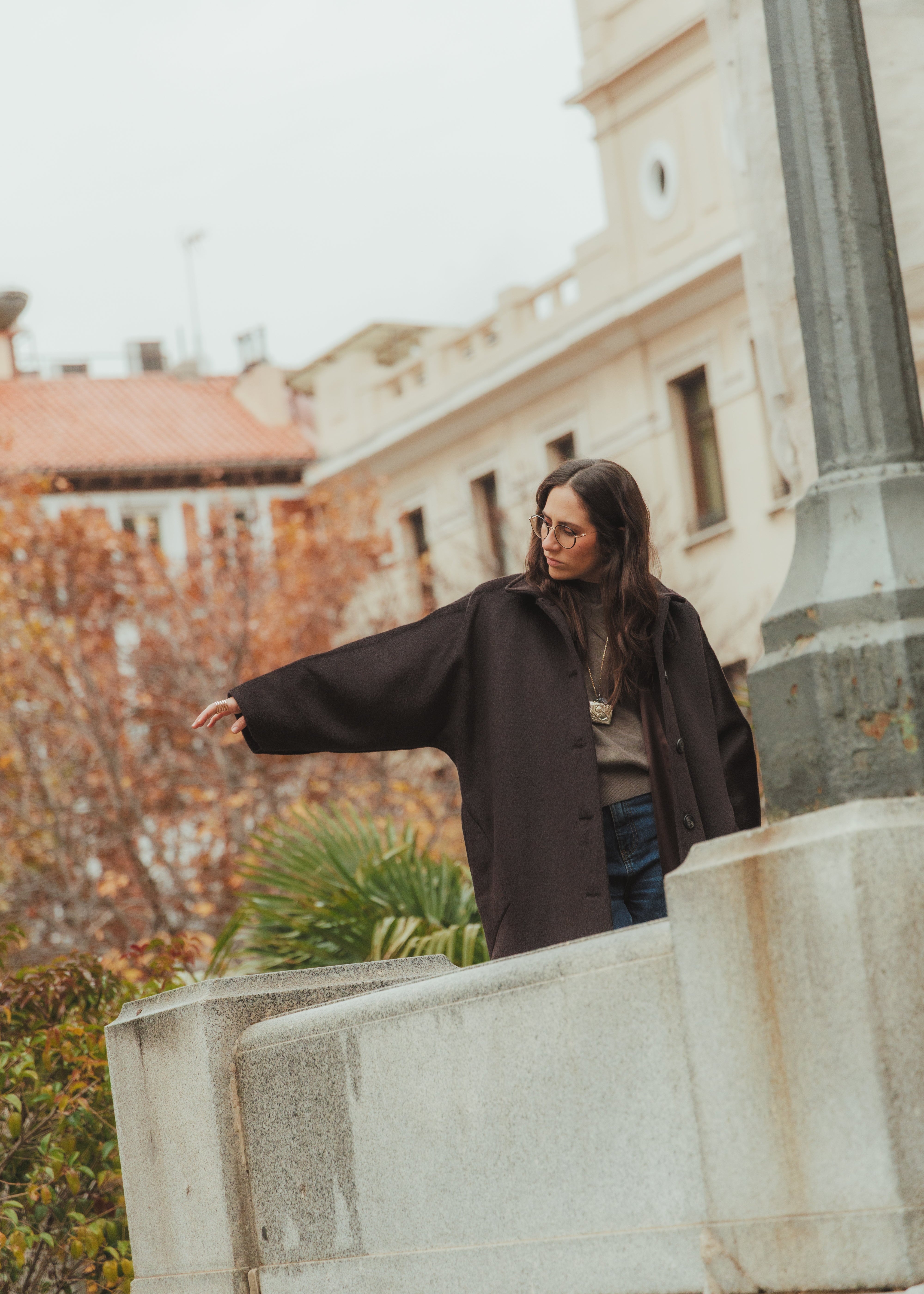 ABRIGO PILAR MOHAIR CHOCOLATE